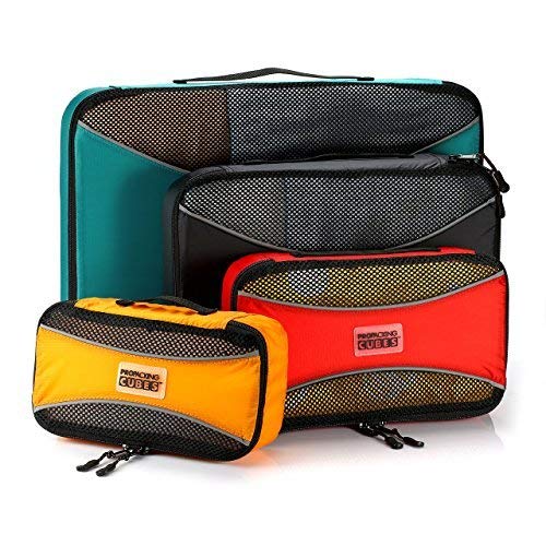 Pro Packing Cubes Lightweight Travel Cube Luggage Organizers - 4 Piece Set