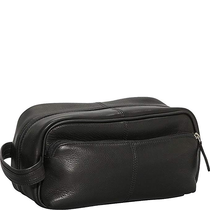 Osgoode Marley Cashmere Leather Triple Zippered Travel Kit