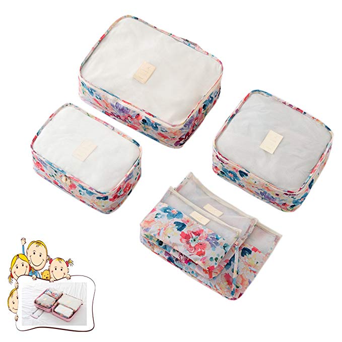 Cokaka Packing Cubs Luggage Packing Organizers for Travel 6pcs Set