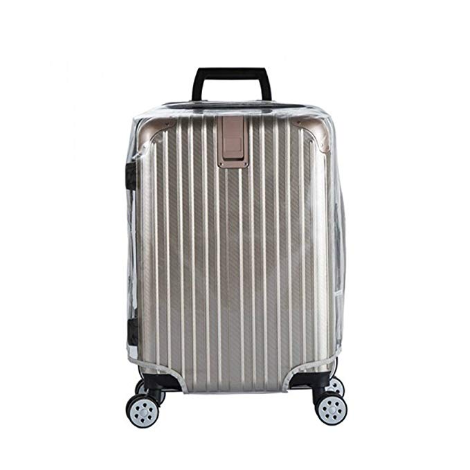 Luggage Cover,Clear PVC Transparent Travel Suitcase Protector Dust-proof Cover for 20-28 Inch Luggage