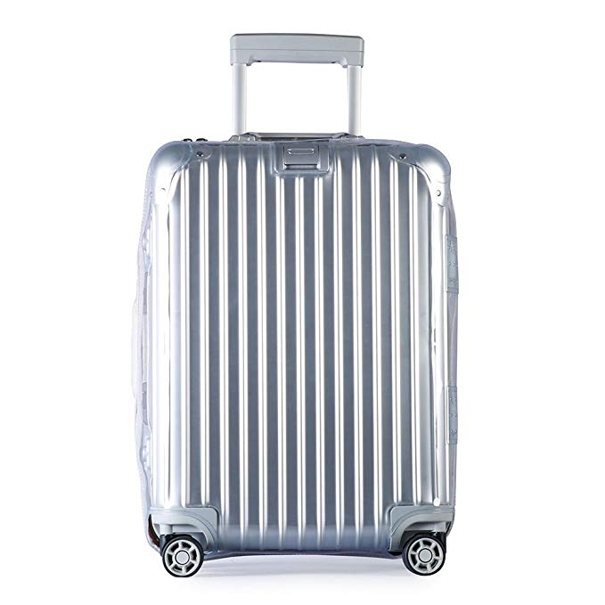 Luggage Cover Protector Clear PVC Suitcase Protective Case with Black Zipper for RIMOWA Topas…