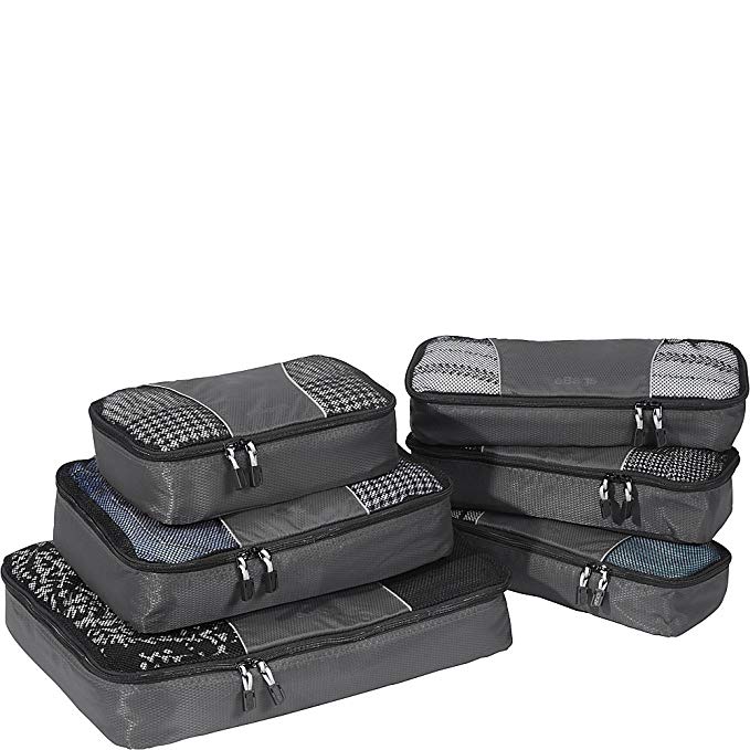 eBags Packing Cubes - 6pc Value Set (Titanium)