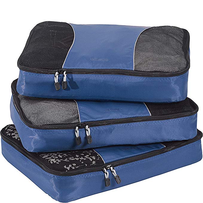 eBags Large Packing Cubes - 3pc Set (Denim)