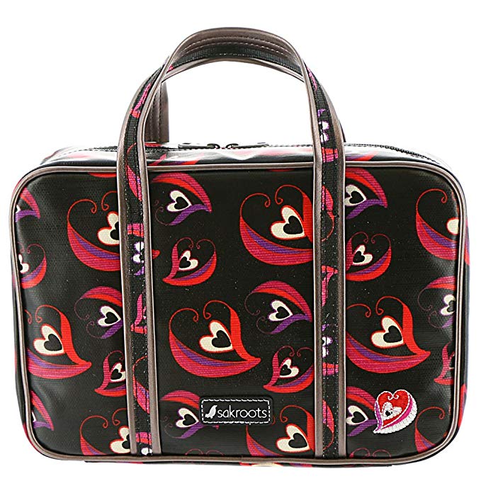 Sakroots Women's Artist Circle Critter Travel Case, Scarlet Sweetheart