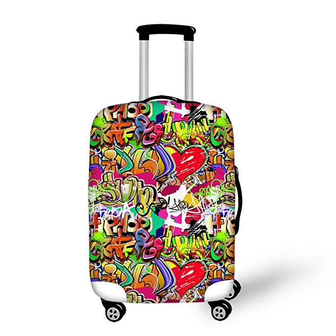 Travel Luggage Covers,JBS No.1 Graffiti Suitcase Protective Cover Fits 18”-30”