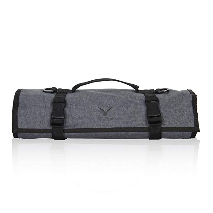 Hynes Eagle Lightweight Roll-Up Travel Bag Portable Compression Cross Body Packing Organizer for Camping Boating Motorcycle Trip Quick Flight Grey