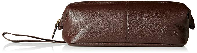 Dopp Men's Soho Leather Traditional Framed Travel Kit