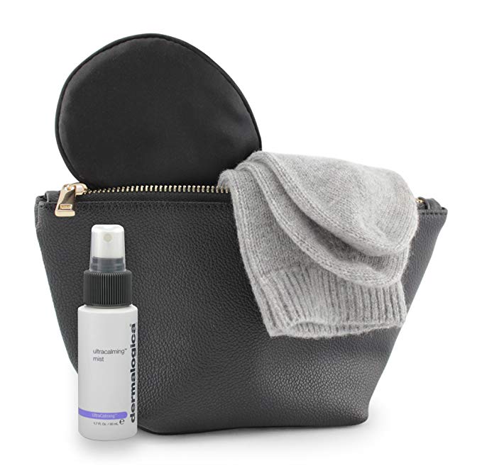 Jet&Bo Women's Luxury Amenity Kit: Cashmere Socks, Silk Eye Mask, Facial Mist