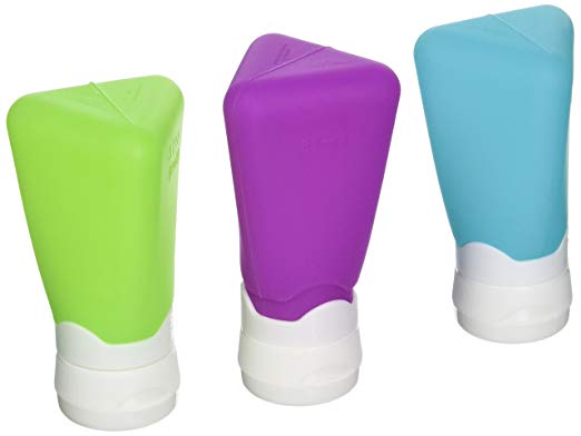 Cool Gear Go-Gear Silicone Squeezable Travel Tubes (3 oz - 3 Pack)