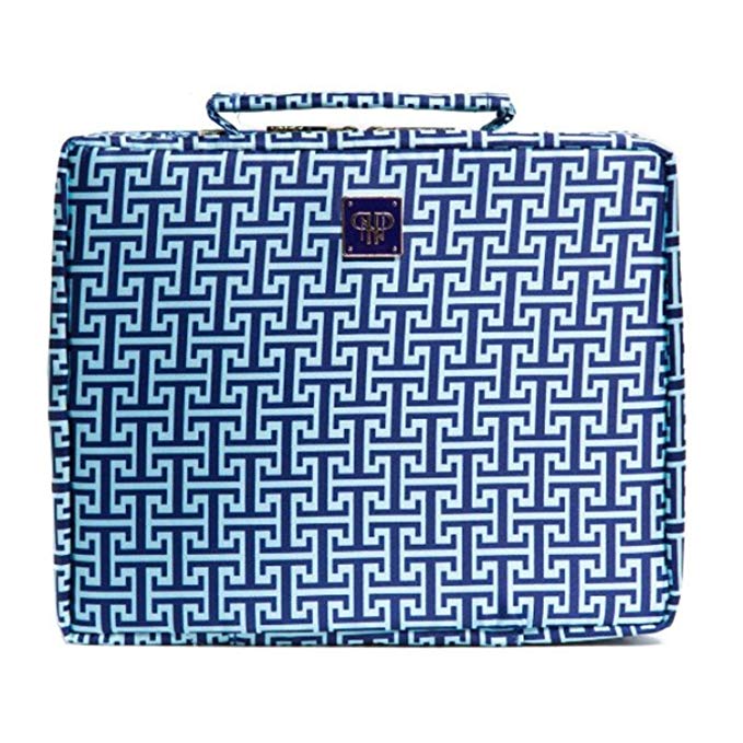 PurseN Tiara Extra Large Jet-Setter Jewelry Case (Ocean Mykonos)