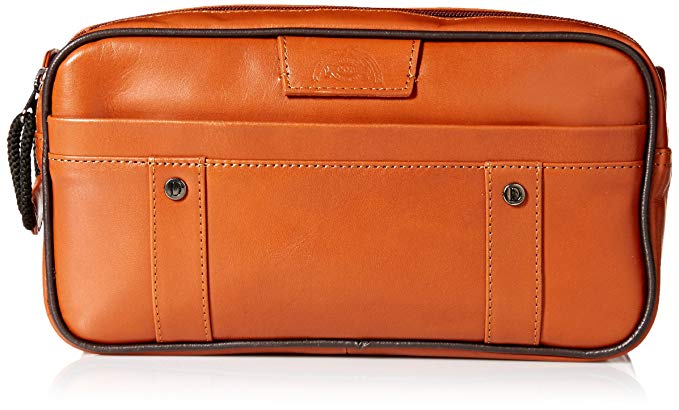 Dopp Men's Veneto Soft Sided Multi-Zip Travel Kit-Leather