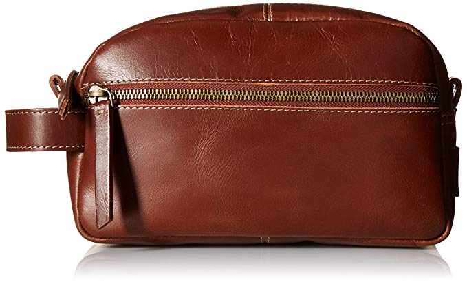 Timberland Men's Leather Toiletry Bag Travel Kit Accessory