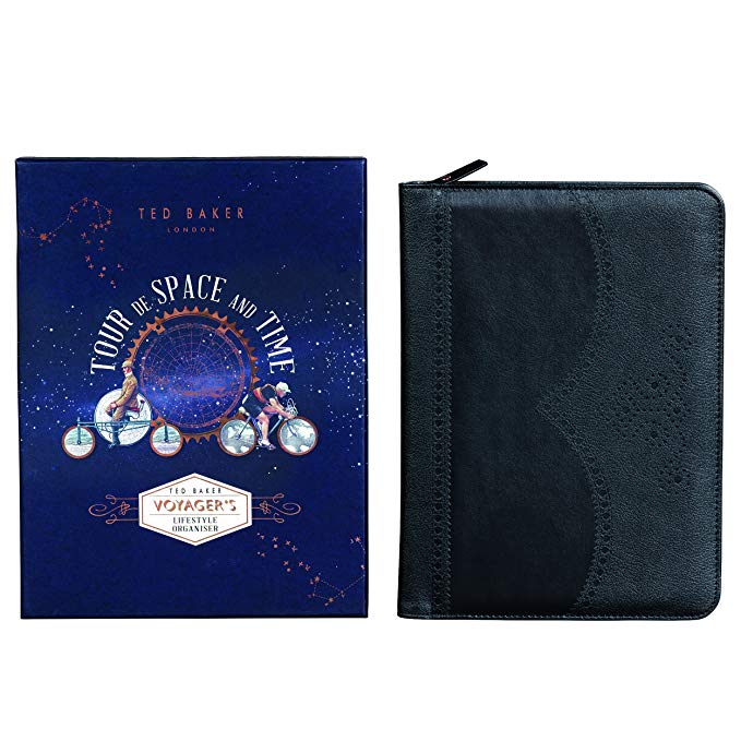 Ted Baker Planner and Lifestyle Organizer, Black Brogue