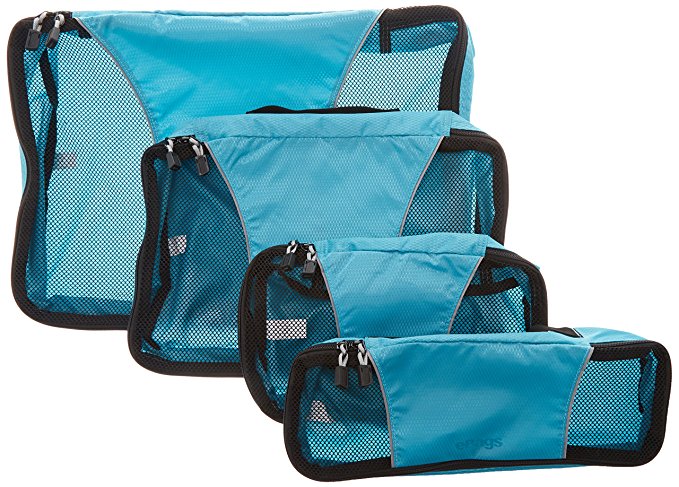 eBags Packing Cubes - 4pc Classic Plus Set (Aquamarine)