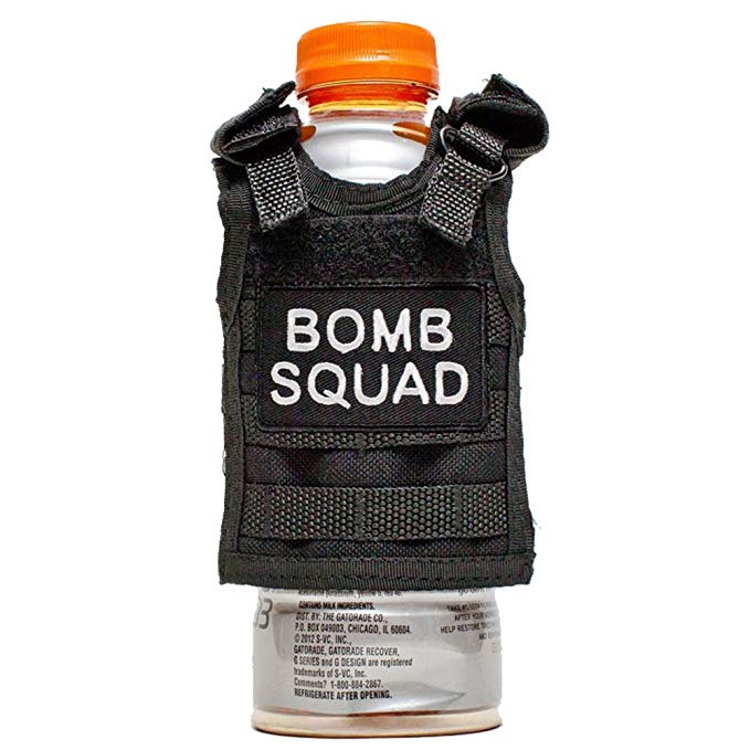 Miniature Tactical Vest Beverage Holder - BOMB SQUAD