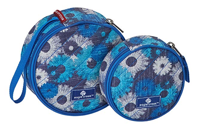 Eagle Creek Pack-It Original Quilted Circlet(Xs) 2pc Set, Daisy Chain Blue